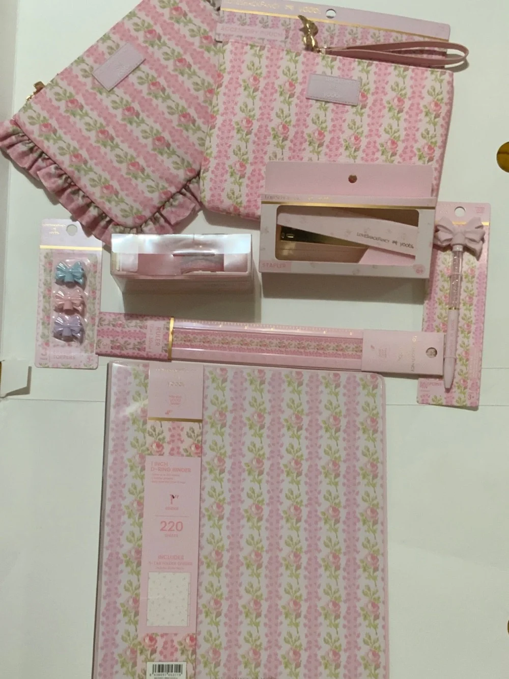 Loveshackfancy Blooming Heirloom Pink Floral Stationery Set - Brand